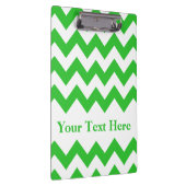 Grünes Fett Zickzack mit benutzerdefinierbarem Tex Klemmbrett (Rechts)