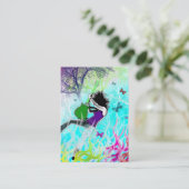 "Grünes Feuer-" mollige Karte (Stehend Vorderseite)