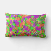 Grünes Fischmuster Lendenkissen (Rückseite)