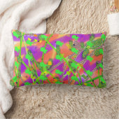 Grünes Fischmuster Lendenkissen (Decke)