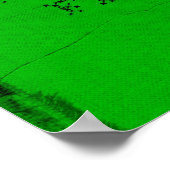 Grünes Fitness Poster mit Höflichkeit (Ecke)