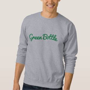 Grünes Flaschenmarken-Sweatshirt (Grün auf Grau) Sweatshirt