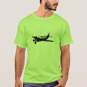 Grünes Flugzeug T-Shirt (Vorderseite)