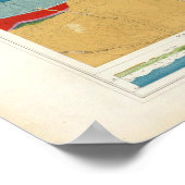 Grünes Flussbecken Geologisch Poster (Ecke)