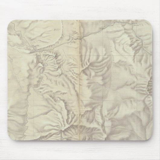 Grünes Flussbecken Topographisch Mousepad (Vorne)