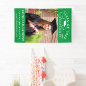 Grünes Foto Abschluss Gratulation 2026 Absolvent Banner (Insitu)