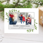 Grünes Foto Collage Grüne Frohe Weihnachten