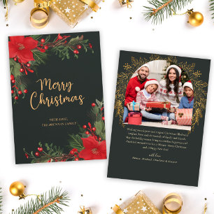 Grünes Foto Frohe Weihnachtsgrün Feiertagskarte