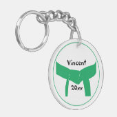 Grünes Foto für Kampfkunst Schlüsselanhänger (Vorderseite links)