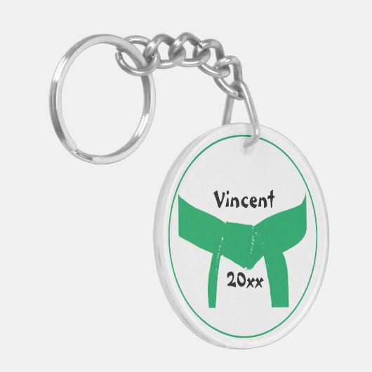 Grünes Foto für Kampfkunst Schlüsselanhänger (Vorderseite links)