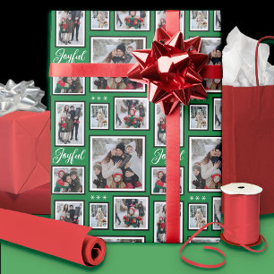 Grünes Foto Geschenkpapier