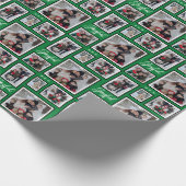 Grünes Foto Geschenkpapier (Ecke)