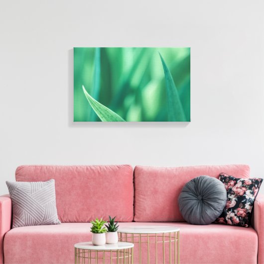Grünes Foto Leinwanddruck (Insitu (Wohnzimmer))