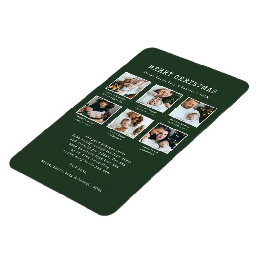 Grünes Foto Magnet (Linke Seite)