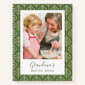 Grünes Foto Oma's Rezept Buch (Vorderseite)