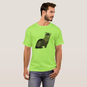 Grünes Frettchen T-Shirt (Vorne ganz)