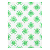Grünes, frisches Blumenmuster Tischdecke (Vorderseite)