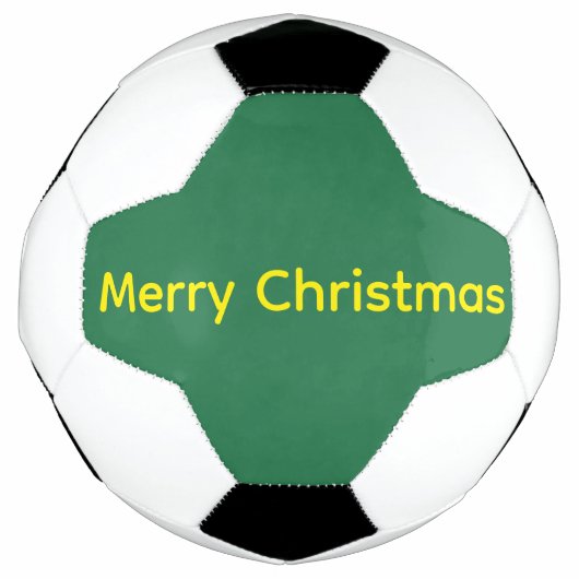 Grünes Frohe Weihnachten Fußball (Vorderseite)