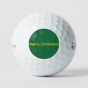 Grünes Frohe Weihnachten Golfball