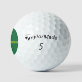 Grünes Frohe Weihnachten Golfball (Logo)