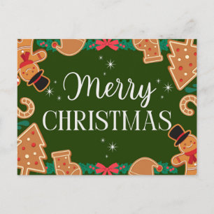 Grünes Frohe Weihnachten Lebkuchen