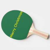 Grünes Frohe Weihnachten Tischtennis Schläger (Seitenansicht)