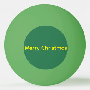 Grünes Frohe Weihnachten Tischtennisball