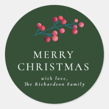 Grünes Frohes Weihnachten Personalisierte Familie