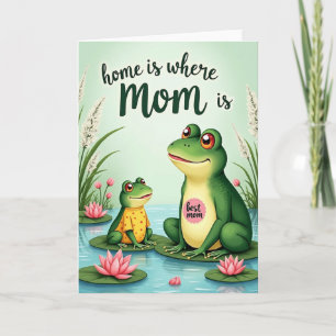 Grünes Frosch-Beste-Mama-Karte Karte