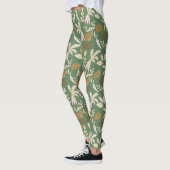 Grünes Frühjahrsmuster Leggings (Links)