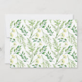 Grünes Frühling Botanische Kräuter Brautparty Part Einladung (Rückseite)