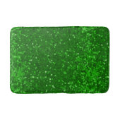Grünes funkelndes Glittermuster Badematte (Vorderseite)