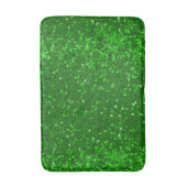 Grünes funkelndes Glittermuster Badematte (Vorderseite Vertikal)