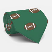 Grünes Fußball-Schlips-Geschenk Krawatte (Gerollt)