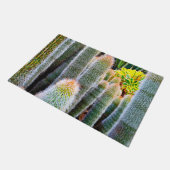 Grünes Fuzzy Kakteen nah-up Foto fett modernes Chi Fußmatte (Schrägansicht)