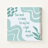 Grünes Gebet der weiblichen Bibelverse Notizblock (Rückseite)