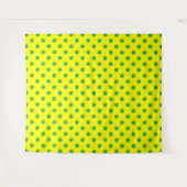 Grünes Gelb Punkte Muster Design Wandteppich (Vorderseite (Horizontal))