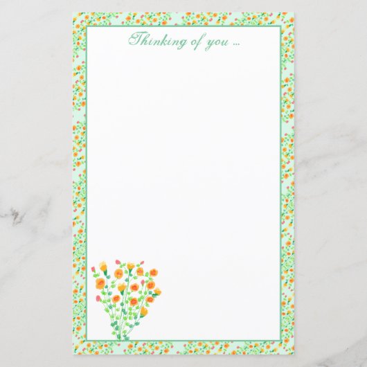 Grünes Gelb- und Weißflachpapier (Rückseite)