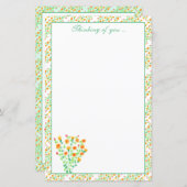 Grünes Gelb- und Weißflachpapier (Vorne/Hinten)