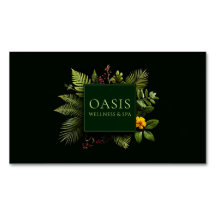 Grünes Gelbe Blume Rote Beere Schwarze Botanik