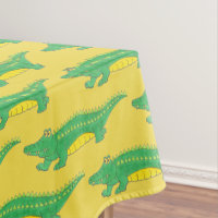 Grünes Gelbes Gator Alligator Croc Krokodil Tier