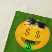 Grünes Geld Emoji Bad-Badetuch Strandtuch (Beispiel)