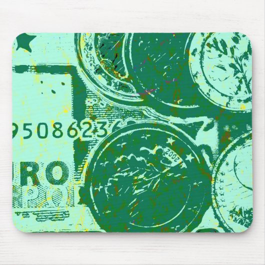 Grünes Geld Mousepad (Vorne)
