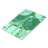 Grünes Geld Notizblock (angewinkelt)