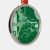 Grünes Geld Ornament Aus Metall (Rechts)
