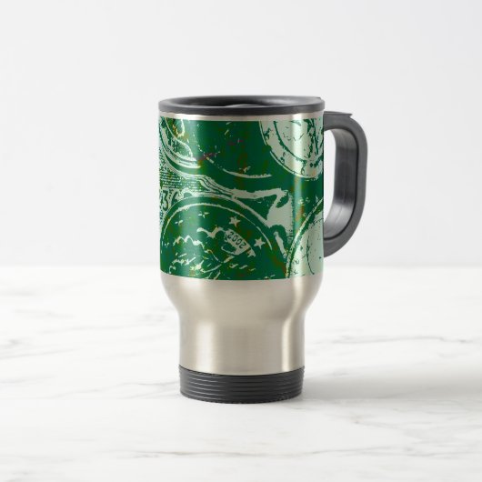 Grünes Geld Reisebecher (VorderseiteRechts)