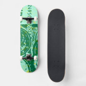 Grünes Geld Skateboard (Vorderseite)