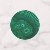 Grünes Gemein-Malachit-Naturstein-Design Konfetti (Klein Vorderseite)