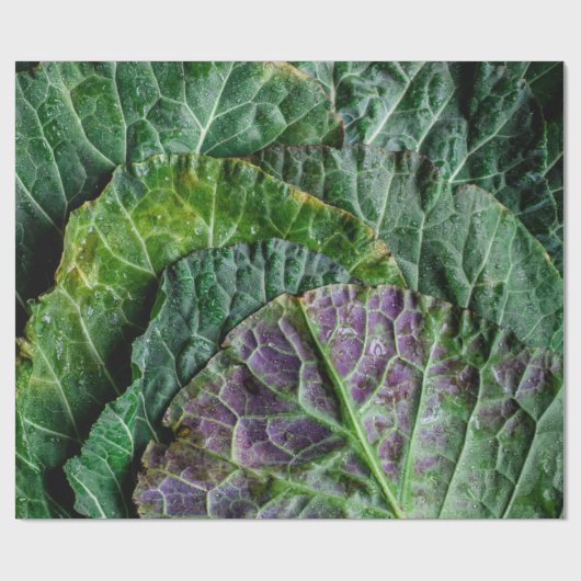 Grünes Gemüse Geschenkpapier (Flach)