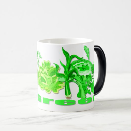 Grünes Gemüse Verwandlungstasse (VorderseiteRechts)